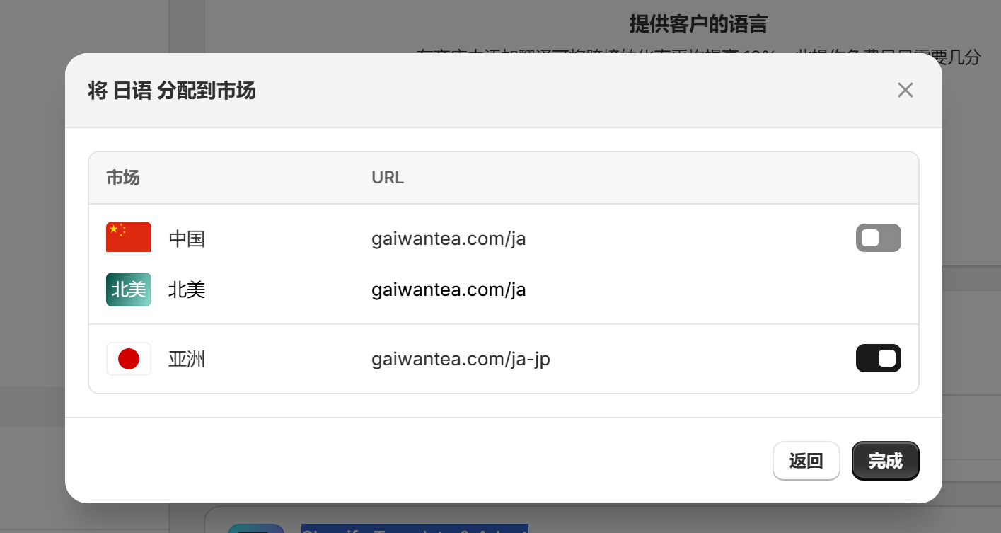 Shopify开店建站教程(九)：市场/域名/货币/语言设置 - 第12张图片